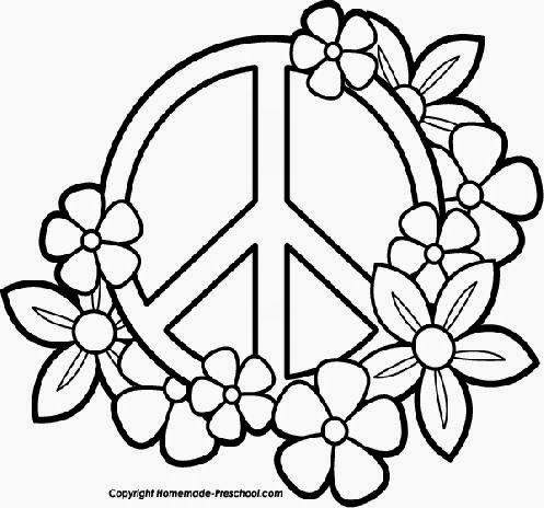 peace sign hearts coloring pages printable coloring pages of peace ...
