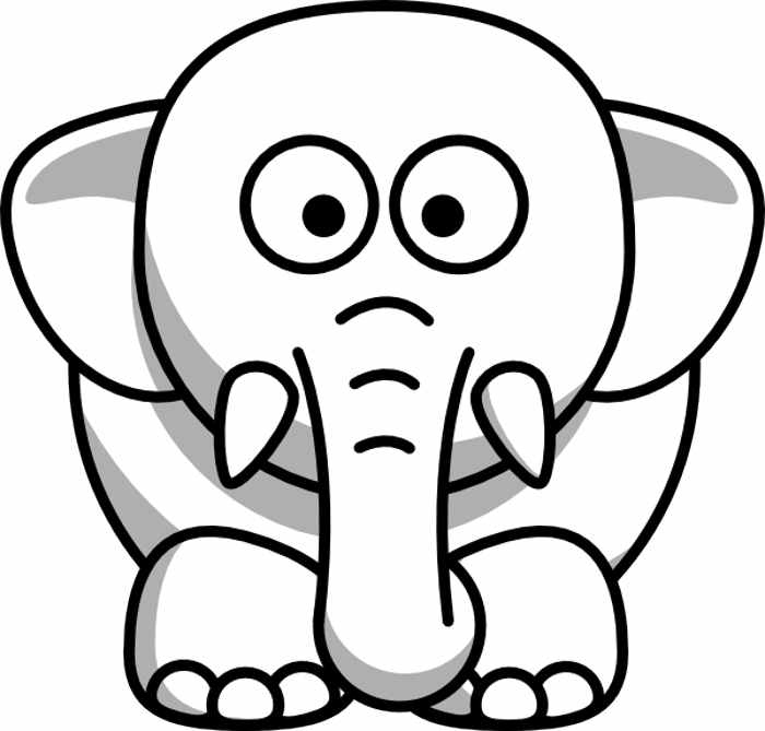 Outline Of Elephant | Free Download Clip Art | Free Clip Art | on ...