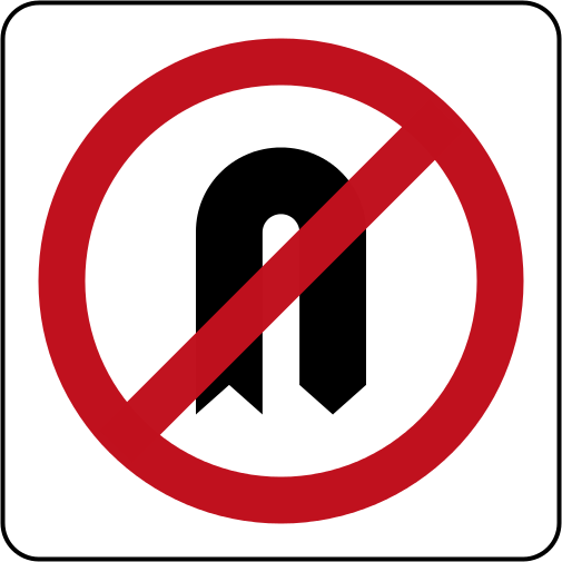 File:Brunei road sign - No U Turn.svg