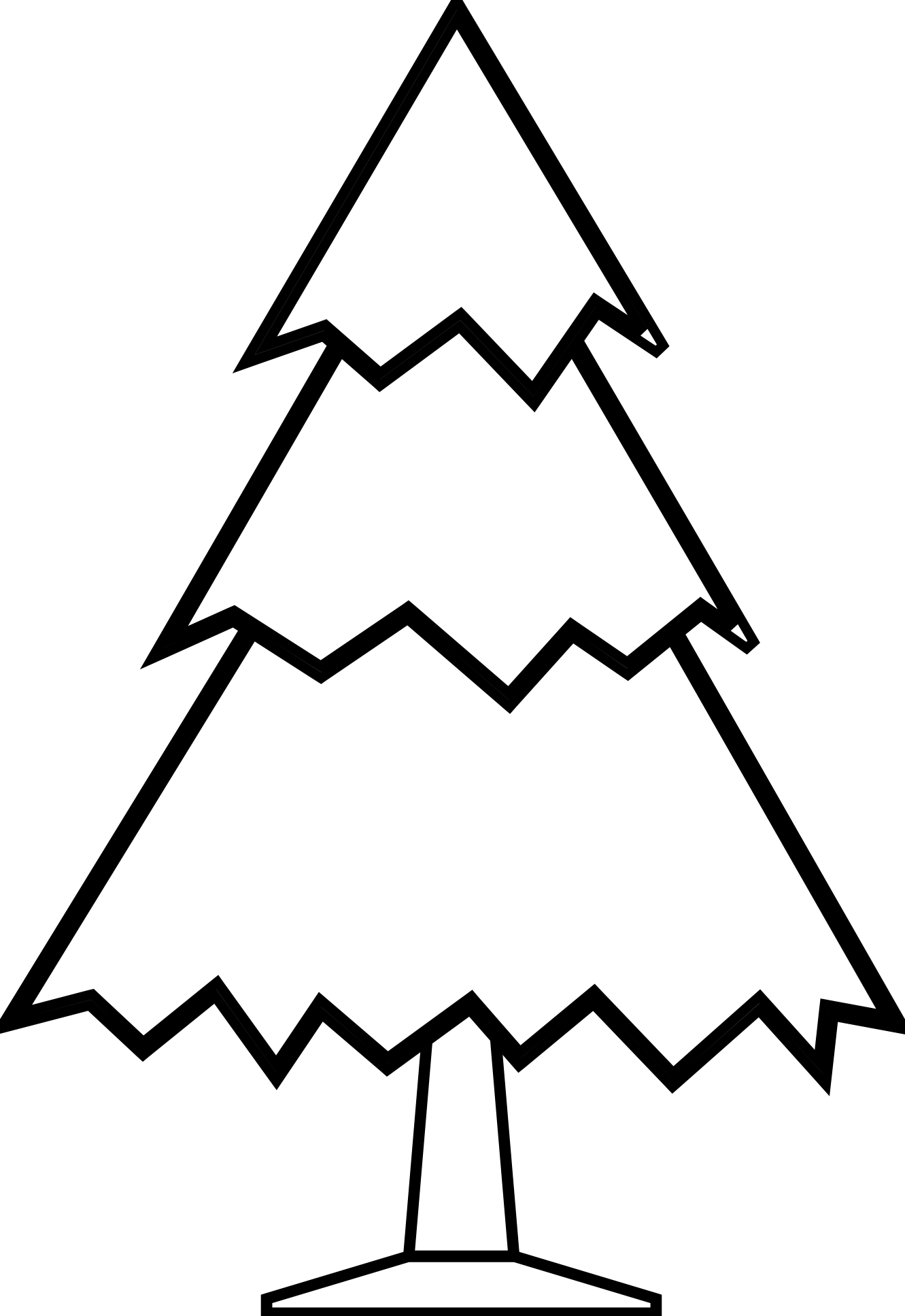 Palm tree christmas clipart black and white