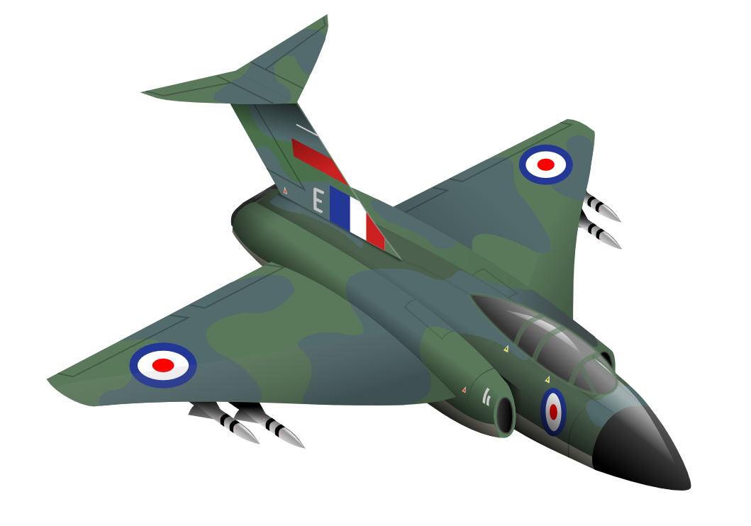 Supersonic jet plane clipart