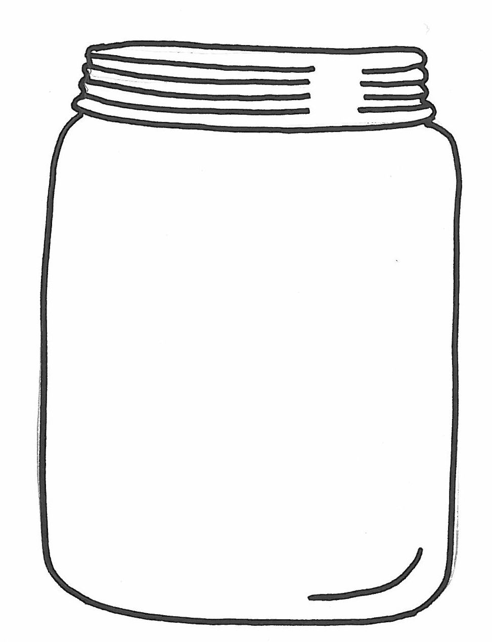 Clear jar clipart
