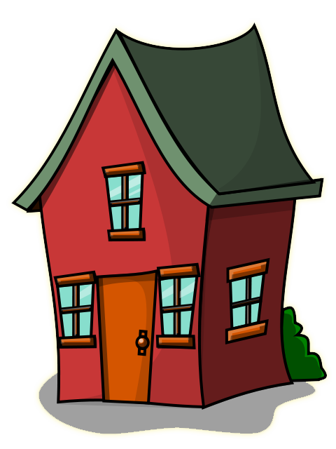 Cute House Clipart craft projects, Building Clipart - Clipartoons