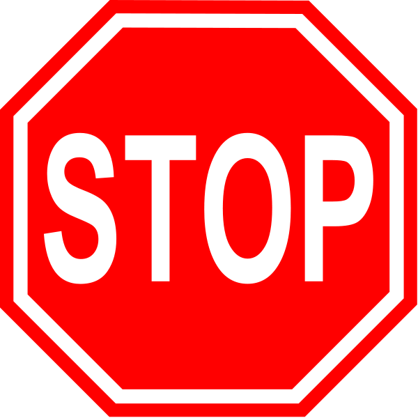 Stop Sign small clipart 300pixel size, free design - ClipartsFree