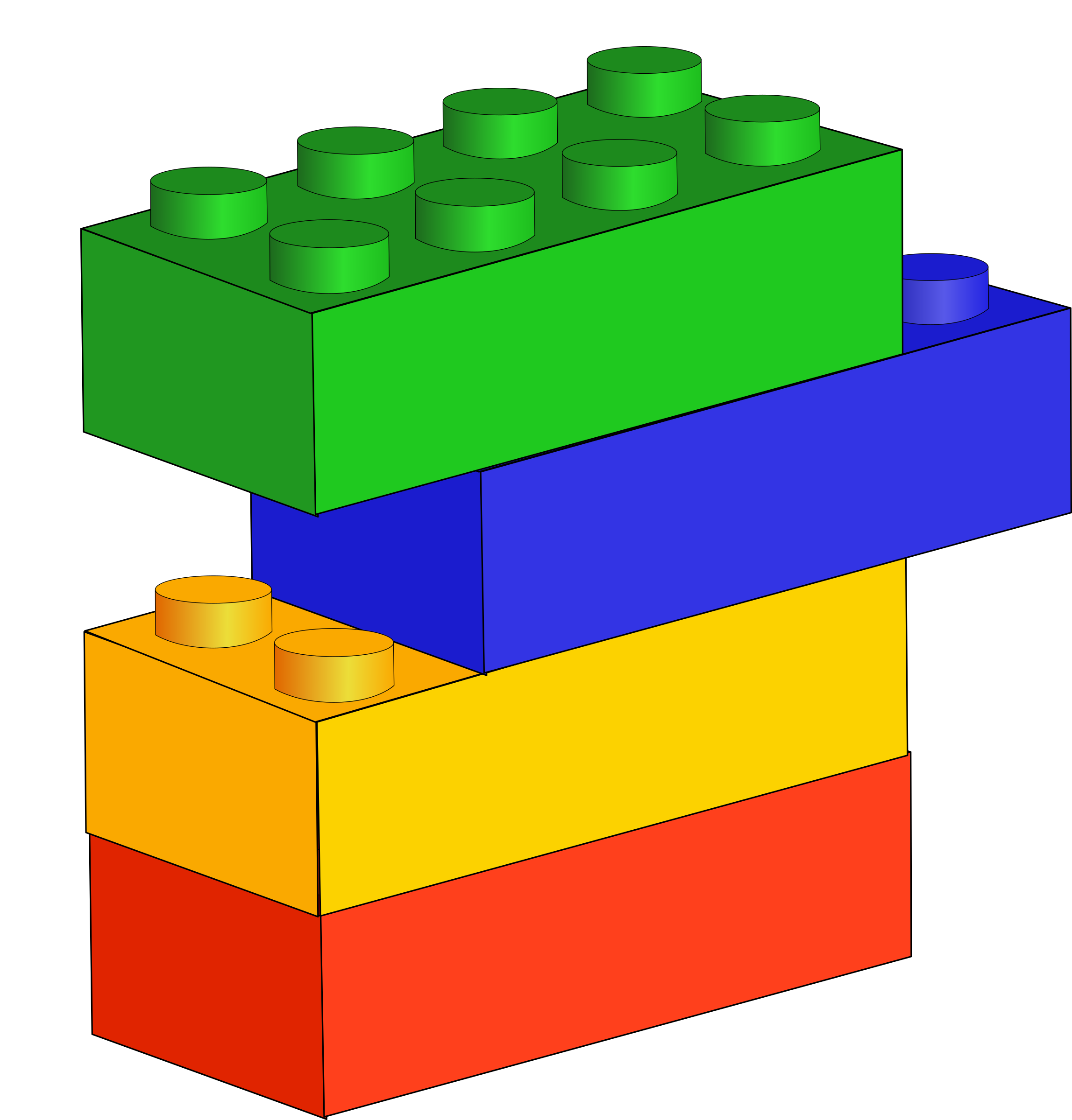 Lego building blocks clipart