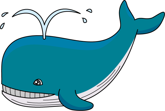 Free clipart blue whale
