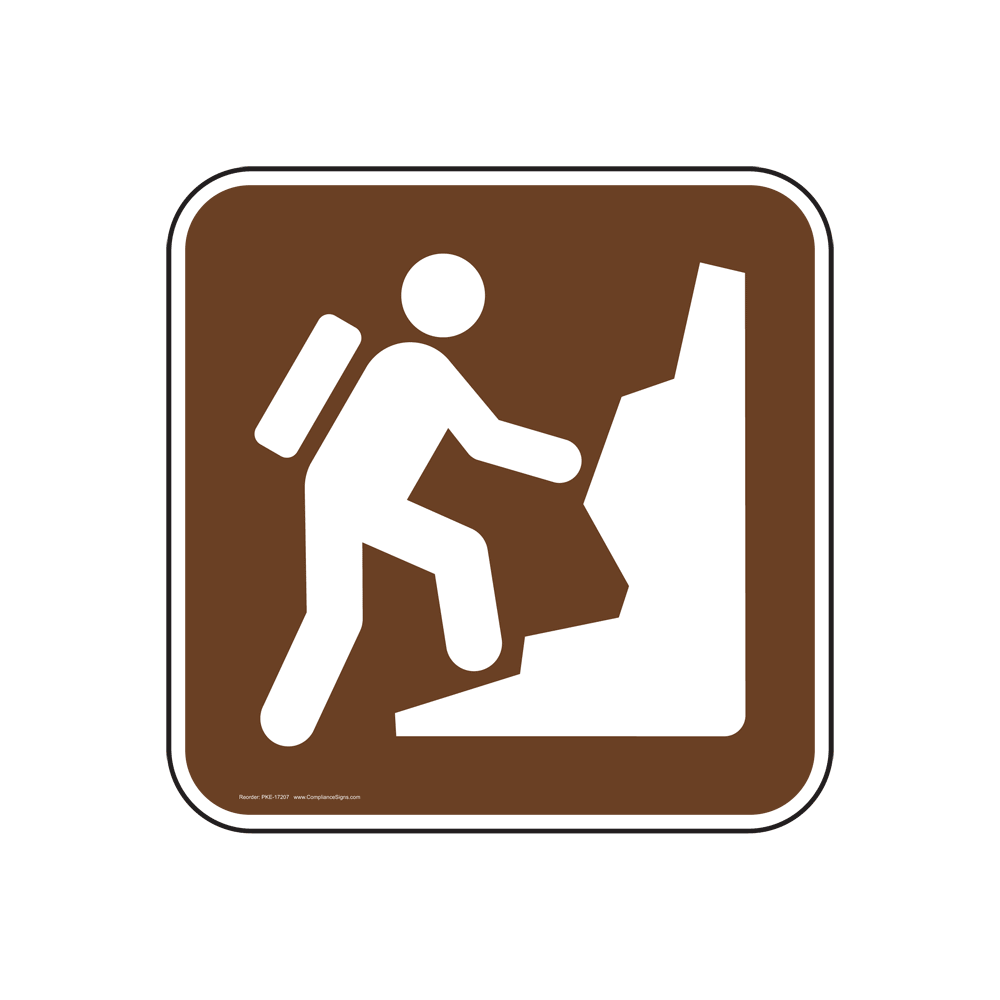 Hiking Symbol Sign PKE-17207 Recreation