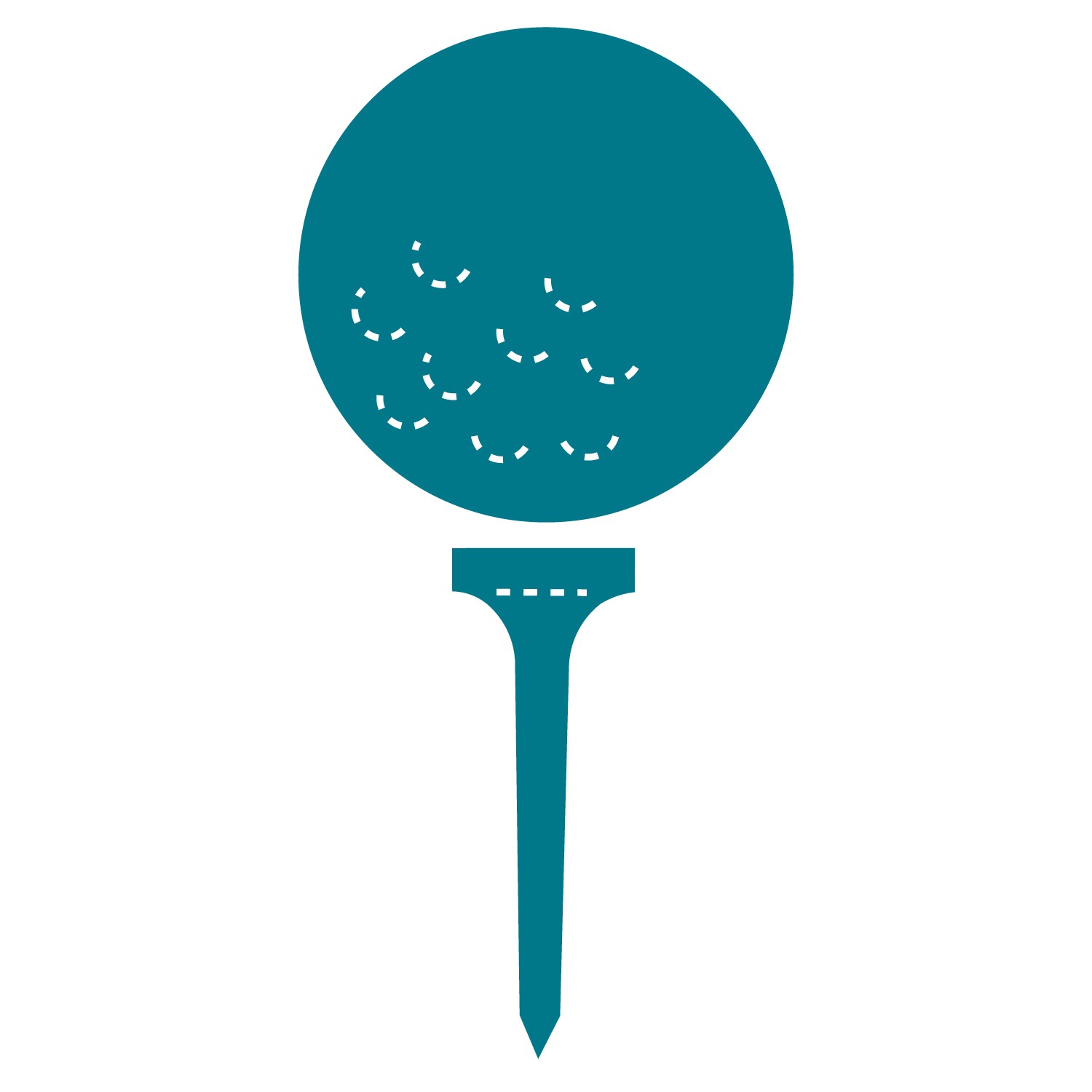 free clipart golf ball on tee - photo #21