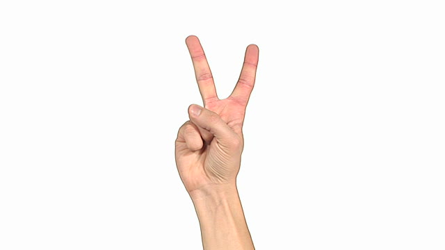 Hd Peace Hand Sign Stock Footage Video | Getty Images