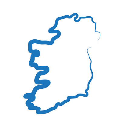 Outline Map Of Ireland Clip Art, Vector Images & Illustrations ...