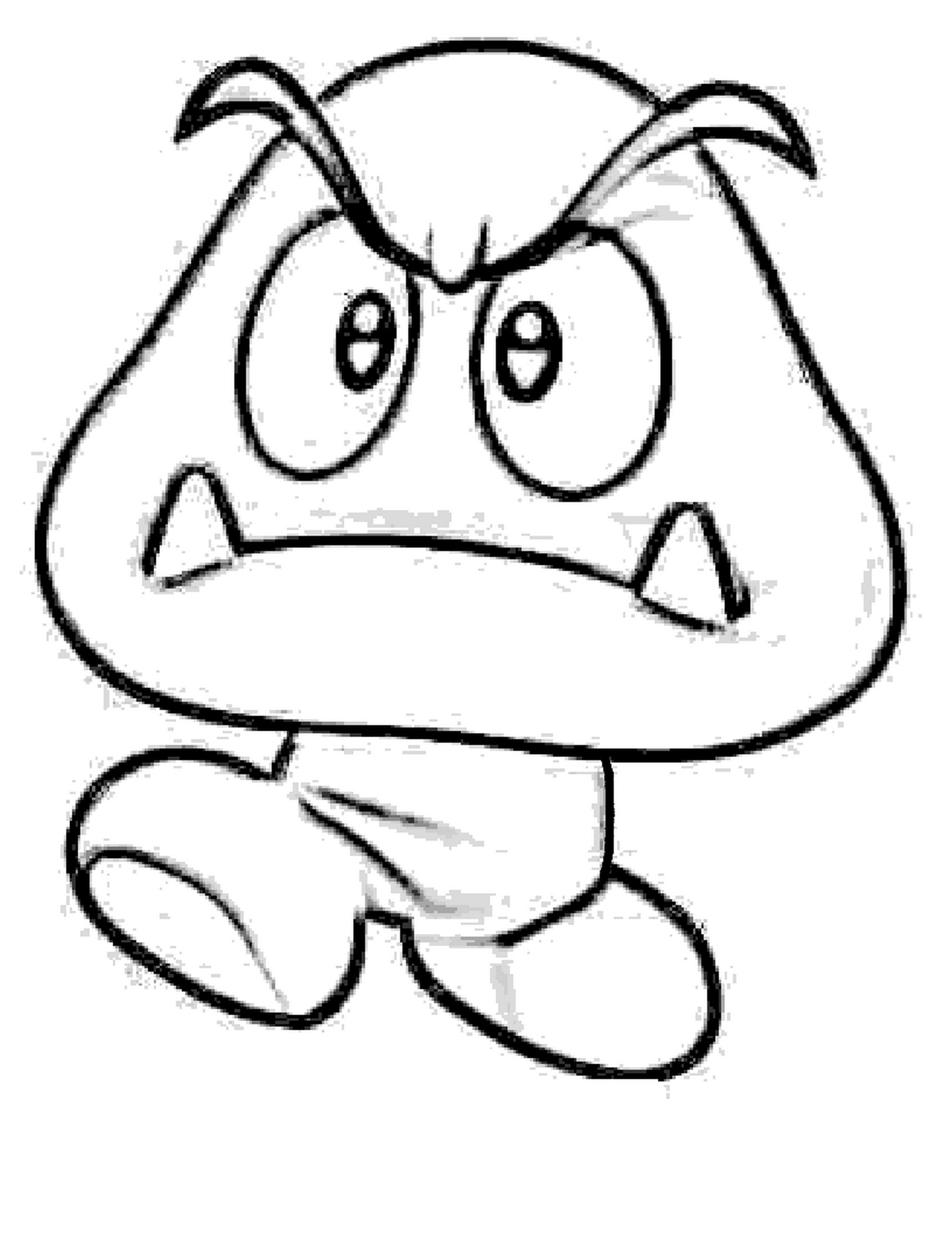 Mario Line Drawing - ClipArt Best