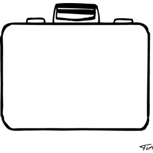 suitcase template colouring pages - Polyvore