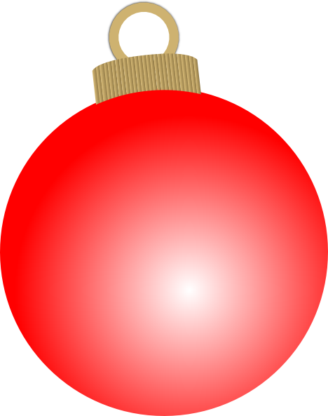 Christmas bowling ornament clipart