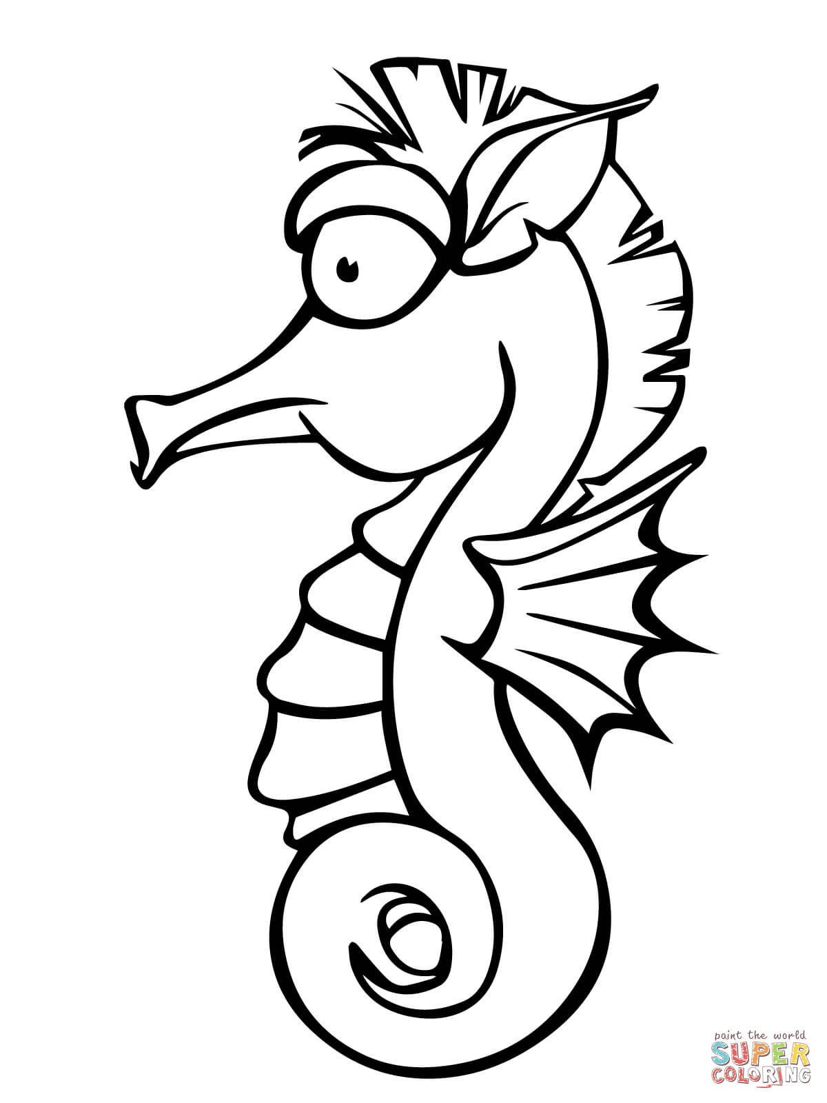 Seahorse coloring pages | Free Coloring Pages