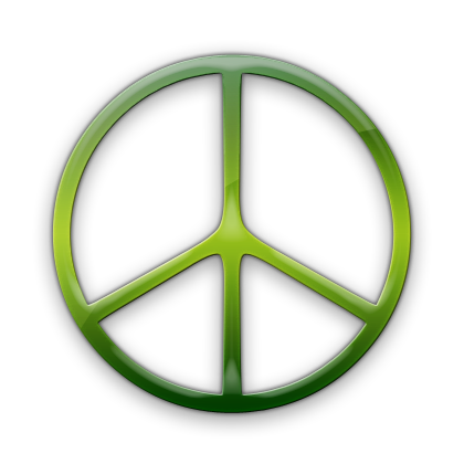 Green Peace Sign Logo - ClipArt Best