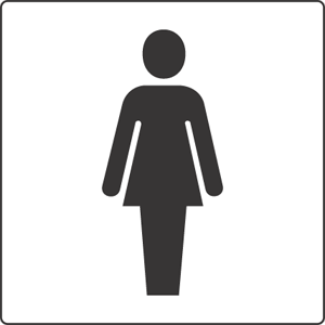 Female toilet. REF: G3 - Archer Safety Signs