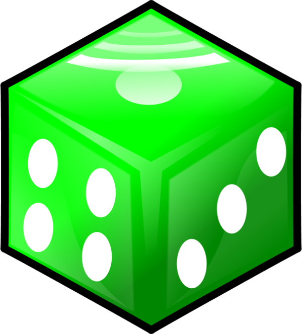 green dice clipart - photo #13