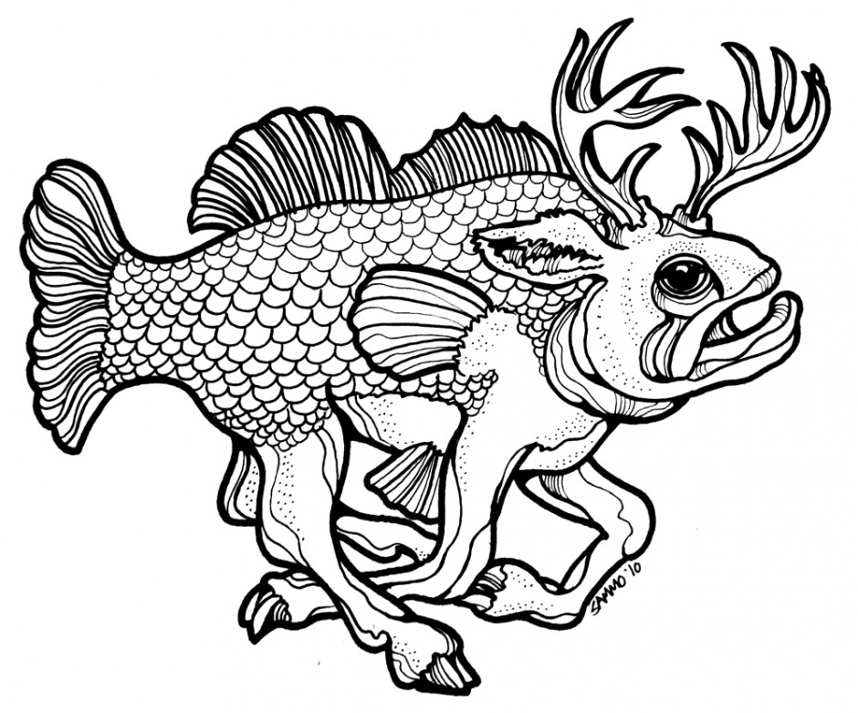 Buck Bass Drawing Challenge A - Free Clipart Images