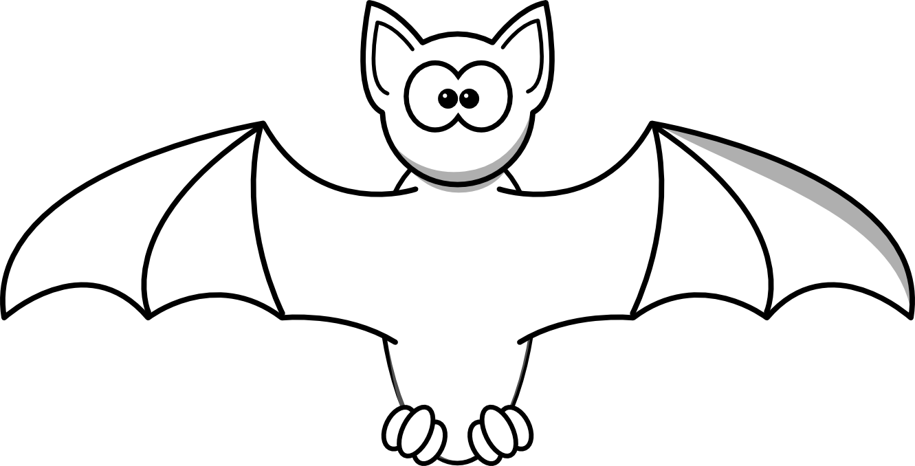 Bat Clipart Black And White - Free Clipart Images