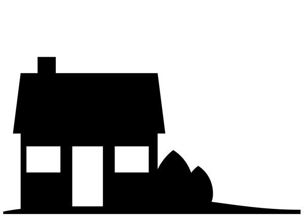 House Silhouette Clipart
