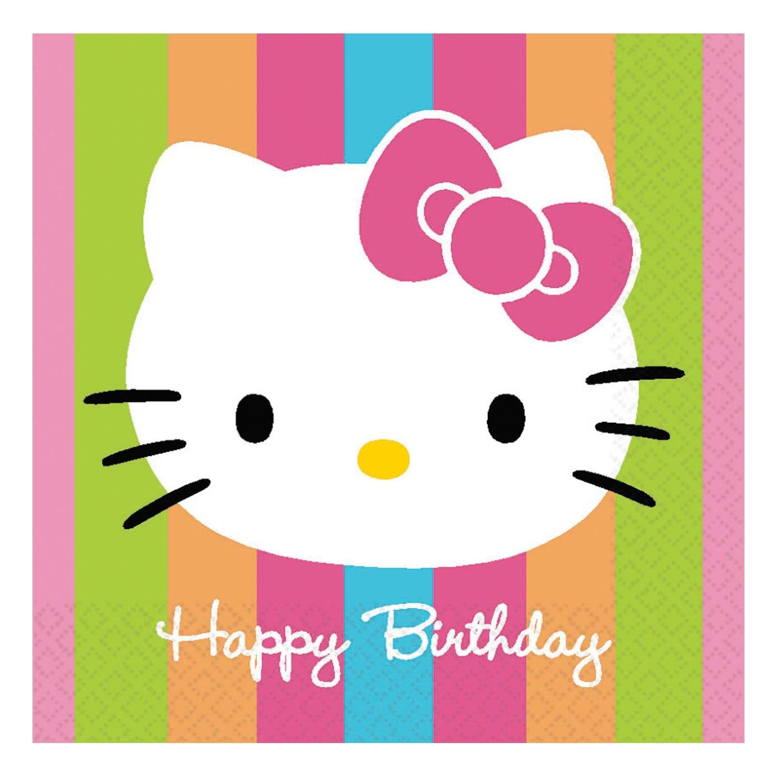 Hello kitty happy birthday clipart