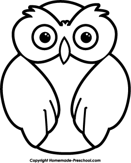 Owl Black And White Clipart - Tumundografico