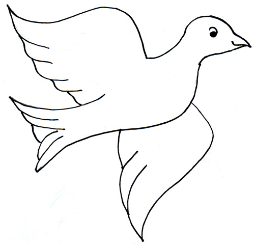 dove-template-clipart-best