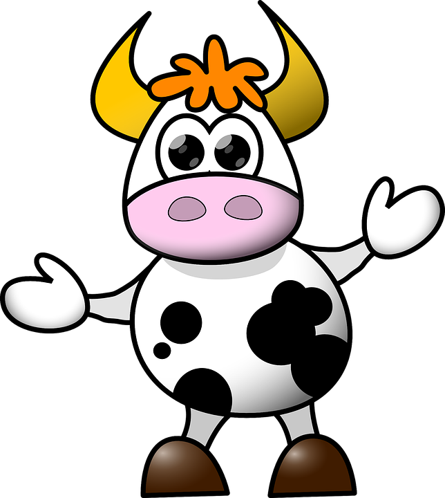 Free photo Cartoon Isolated Cow Cute Funny Dancing - Max Pixel