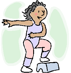 Cartoon exercises clipart