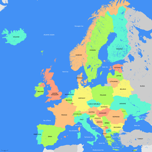 Europe vector map free free vector download (2,767 Free vector ...