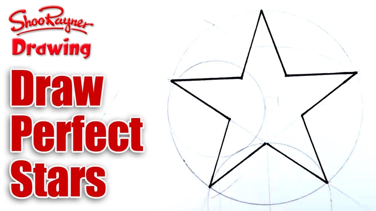How to Draw Perfect Stars - YouTube