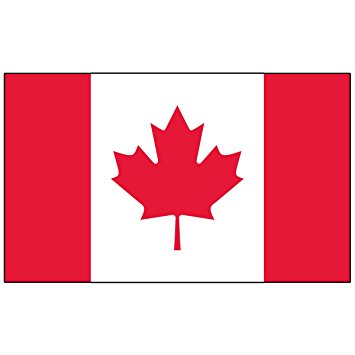 Amazon.com : Canadian 3-feet by 5-feet Polyester Flag : Outdoor ...
