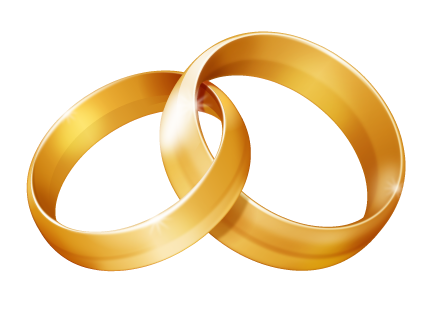 Entwined Wedding Rings Clipart