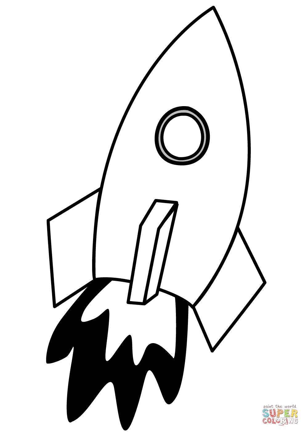 Rocketship coloring page | Free Printable Coloring Pages