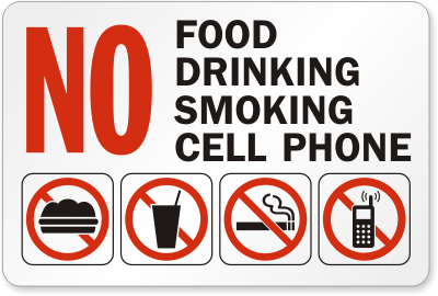 No Food Sign, No Drinking Sign, SKU: S-