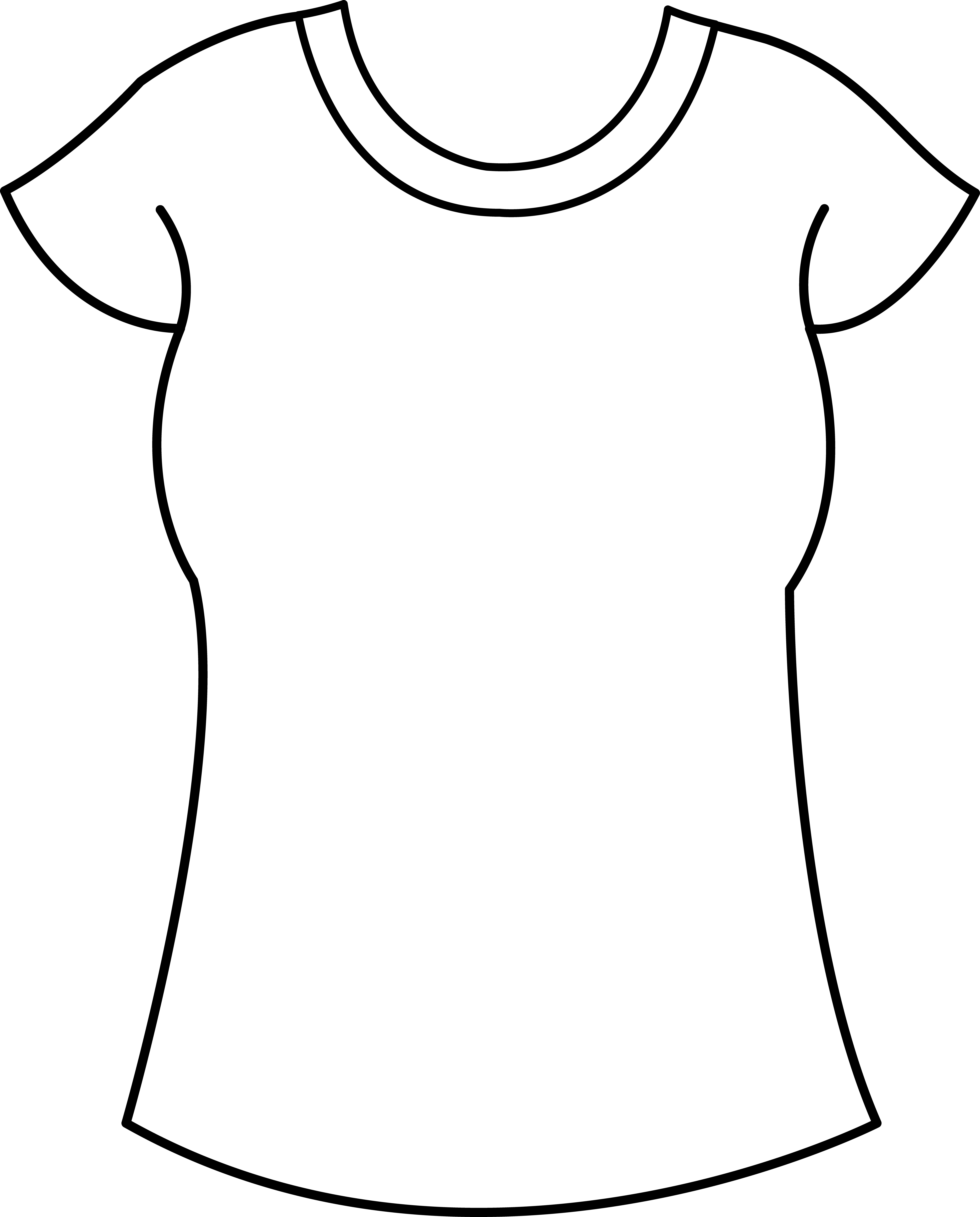 Best Photos of T-Shirt Drawing Template - White T-Shirt Clip Art ...
