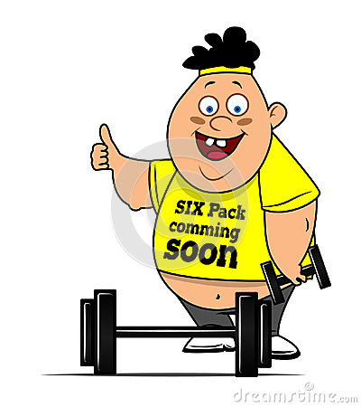 Funny exercise clip art