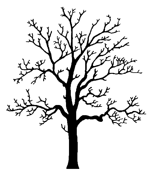 Oak Tree Silhouette Clip Art