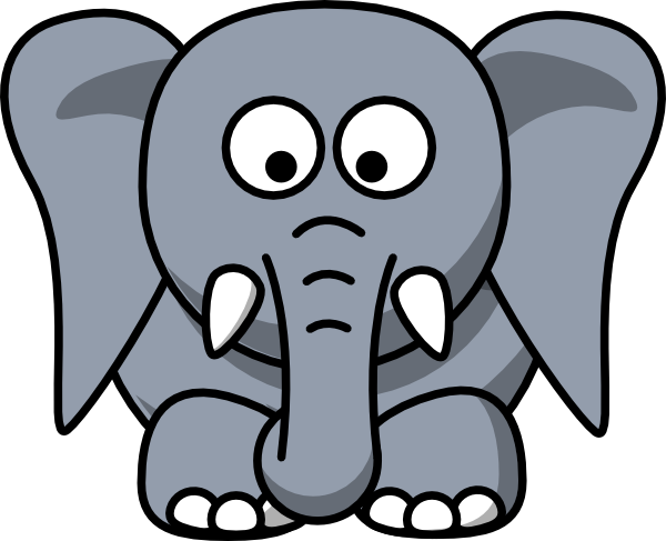 Cartoon Elephant Head Clipart - The Cliparts