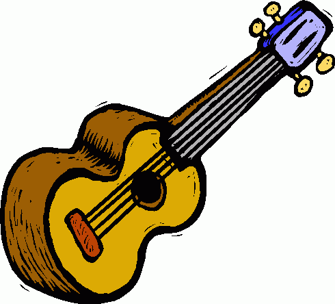 Cute guitar clipart