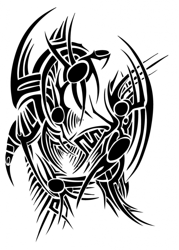 All Tribal Tattoo Designs Tribal Grim Reaper Tattoo Design Real ...