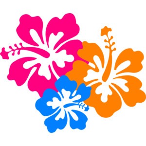 Hawaii flowers clip art