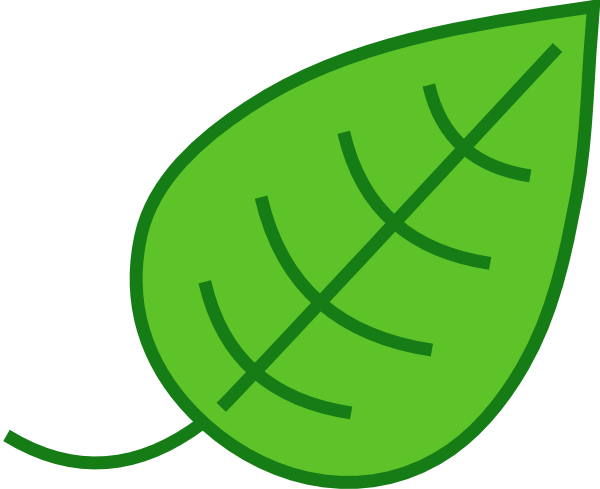 Free green leaf clipart