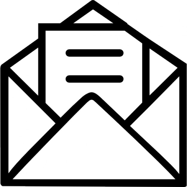 Open envelope with letter Icons | Free Download