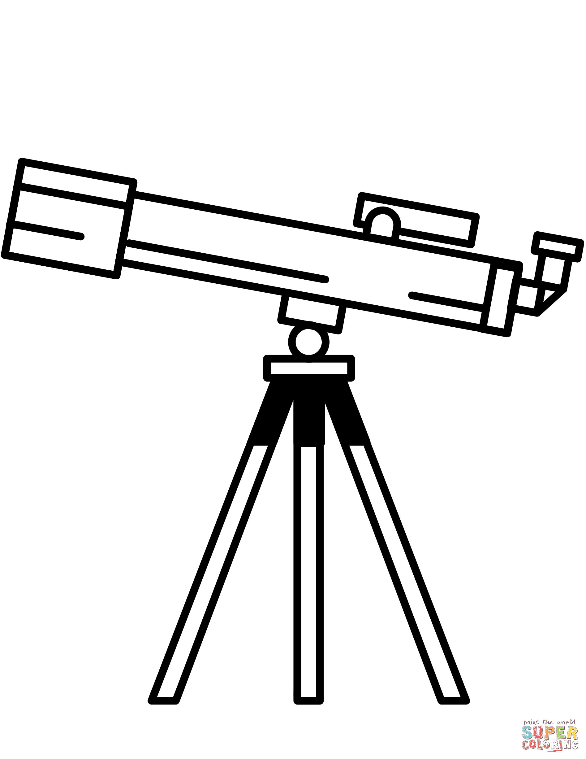telescope clipart black and white - photo #17