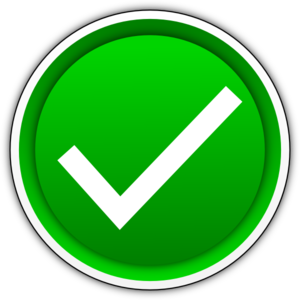 Green check mark clip art