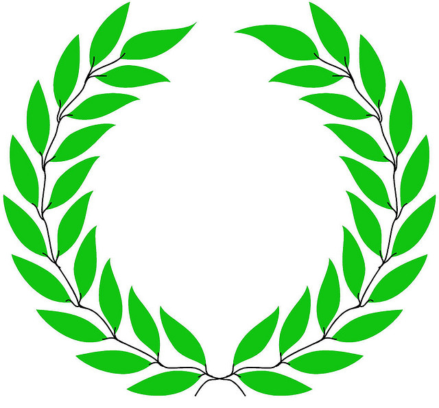Olive wreath clipart