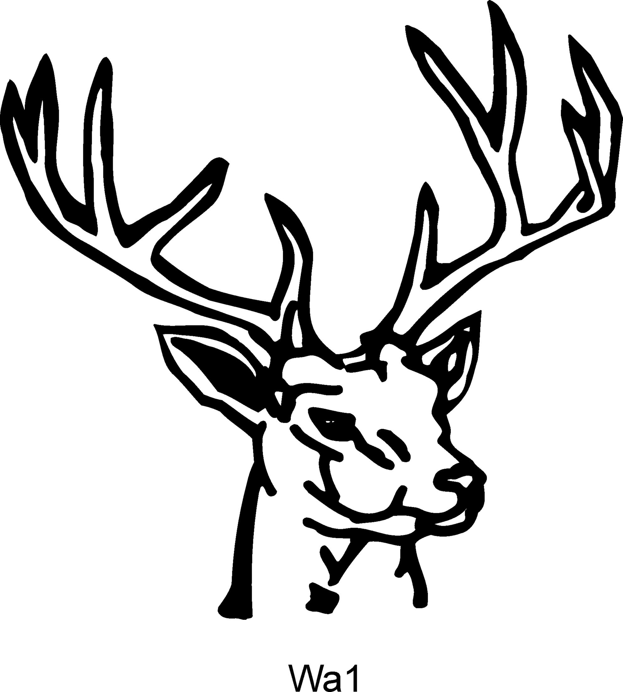 Deer head clipart