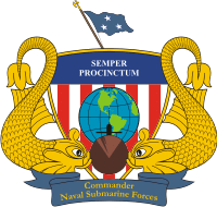 U.S. Navy Commander, Naval Submarine Forces (COMSUBFOR), emblem ...