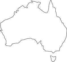 Australia outline clipart